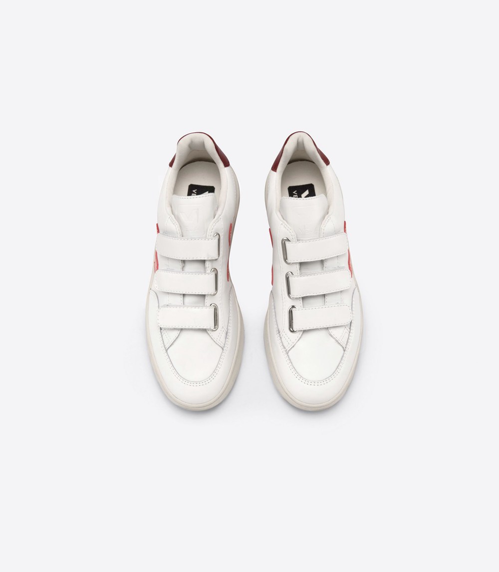 Tenis Veja Mujer - V-Lock Cuero - Blancos - 963LYOHPG